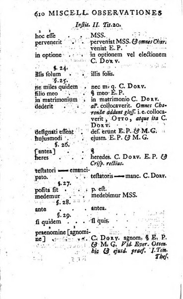 Miscellaneae Observationes Criticae Novae