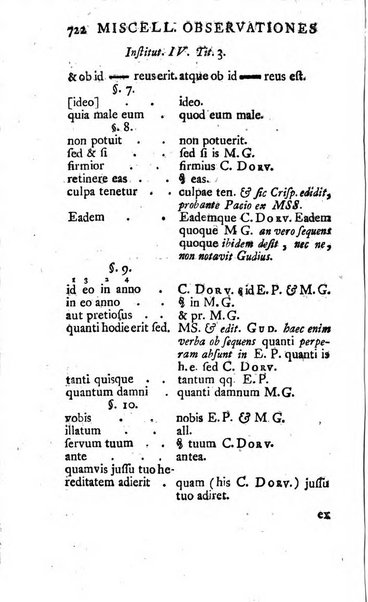 Miscellaneae Observationes Criticae Novae