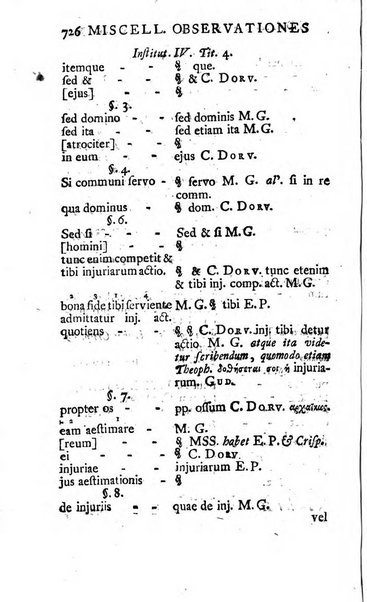 Miscellaneae Observationes Criticae Novae