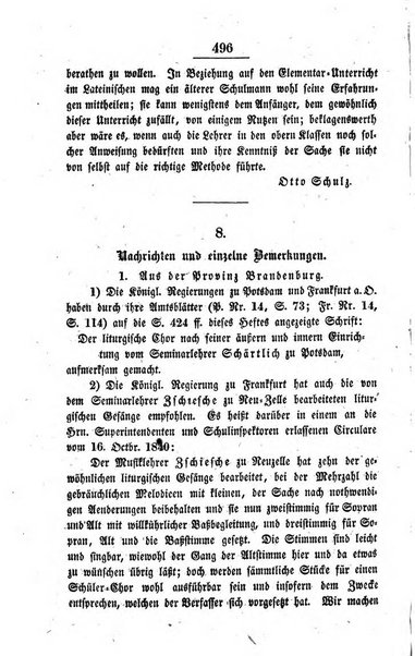 Schulblatt fur die Provinz Brandeburg