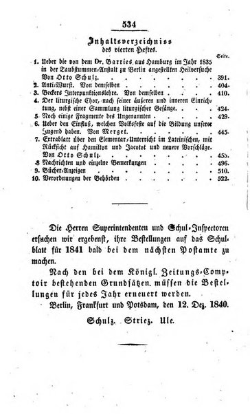 Schulblatt fur die Provinz Brandeburg