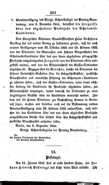 Schulblatt fur die Provinz Brandeburg