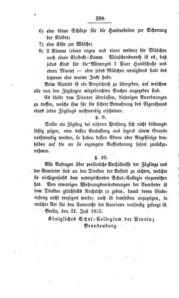 Schulblatt fur die Provinz Brandeburg