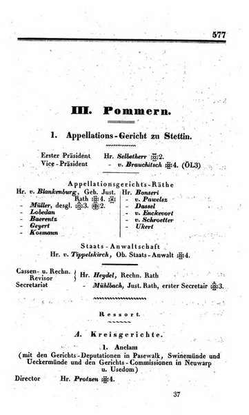 Preussischer (K.) Staats Kalender