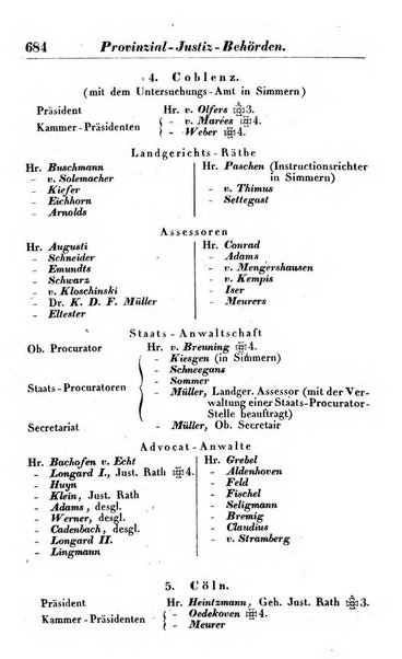 Preussischer (K.) Staats Kalender