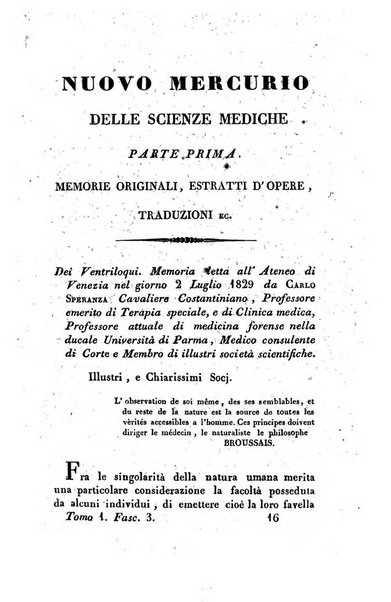 Nuovo Mercurio delle scienze mediche