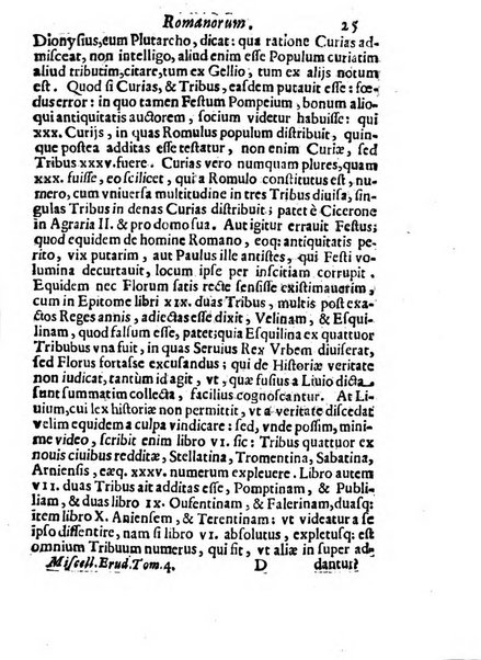 Miscellanea italica erudita