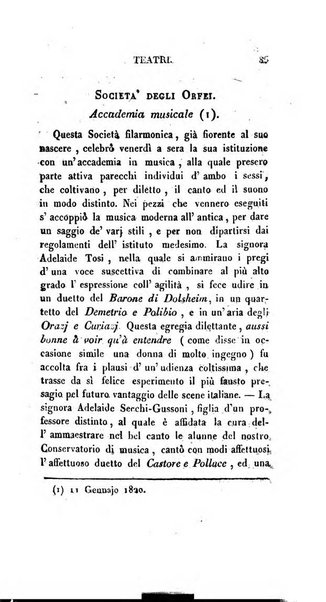 Lo spettatore lombardo, o sia Miscellanea scelta d'articoli di letteratura, di filosofia, di scienze scritti e successivamente pubblicati da Francesco Pezzi in vari giornali dal 1809 al 1821