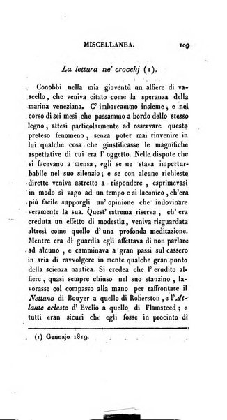 Lo spettatore lombardo, o sia Miscellanea scelta d'articoli di letteratura, di filosofia, di scienze scritti e successivamente pubblicati da Francesco Pezzi in vari giornali dal 1809 al 1821