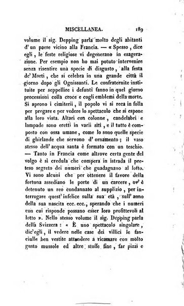 Lo spettatore lombardo, o sia Miscellanea scelta d'articoli di letteratura, di filosofia, di scienze scritti e successivamente pubblicati da Francesco Pezzi in vari giornali dal 1809 al 1821