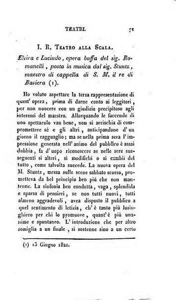 Lo spettatore lombardo, o sia Miscellanea scelta d'articoli di letteratura, di filosofia, di scienze scritti e successivamente pubblicati da Francesco Pezzi in vari giornali dal 1809 al 1821