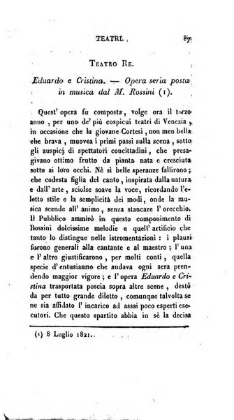 Lo spettatore lombardo, o sia Miscellanea scelta d'articoli di letteratura, di filosofia, di scienze scritti e successivamente pubblicati da Francesco Pezzi in vari giornali dal 1809 al 1821