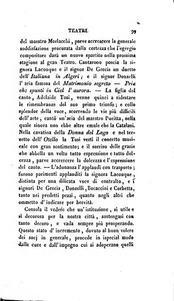 Lo spettatore lombardo, o sia Miscellanea scelta d'articoli di letteratura, di filosofia, di scienze scritti e successivamente pubblicati da Francesco Pezzi in vari giornali dal 1809 al 1821