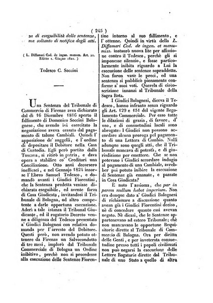 Giornale del Foro o Raccolta delle decisioni e massime più importanti dei supremi tribunali di Roma dal 1825 al 1828