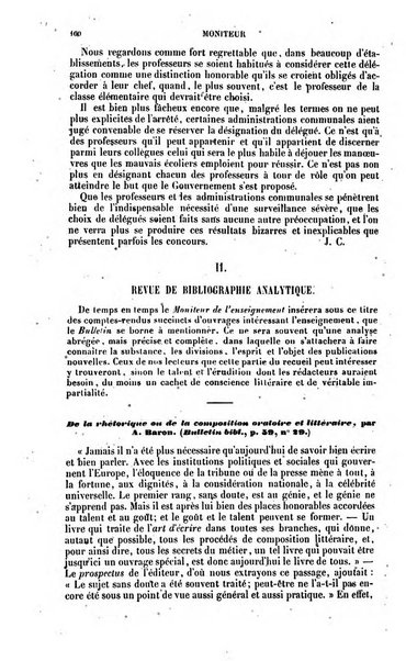 Moniteur de l'enseignement de la littérature et des sciences en Belgique