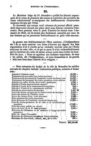 Moniteur de l'enseignement de la littérature et des sciences en Belgique