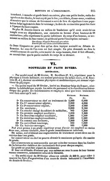 Moniteur de l'enseignement de la littérature et des sciences en Belgique