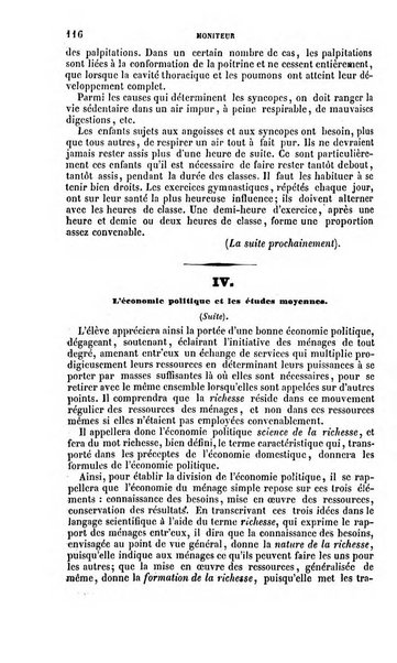 Moniteur de l'enseignement de la littérature et des sciences en Belgique