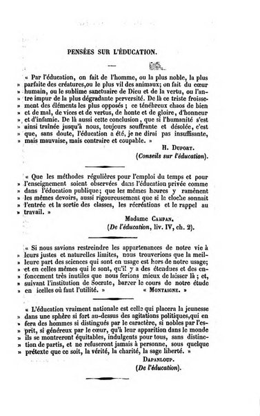 Moniteur de l'enseignement de la littérature et des sciences en Belgique