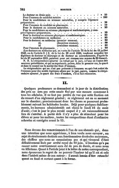 Moniteur de l'enseignement de la littérature et des sciences en Belgique