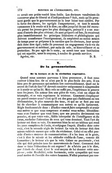 Moniteur de l'enseignement de la littérature et des sciences en Belgique