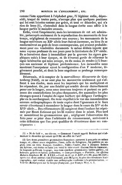 Moniteur de l'enseignement de la littérature et des sciences en Belgique