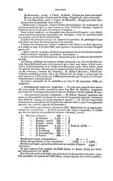 Moniteur de l'enseignement de la littérature et des sciences en Belgique