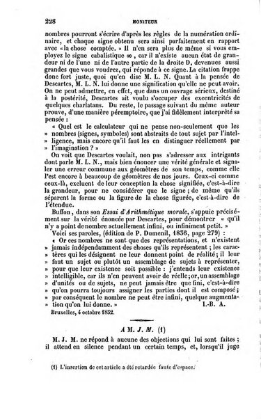 Moniteur de l'enseignement de la littérature et des sciences en Belgique