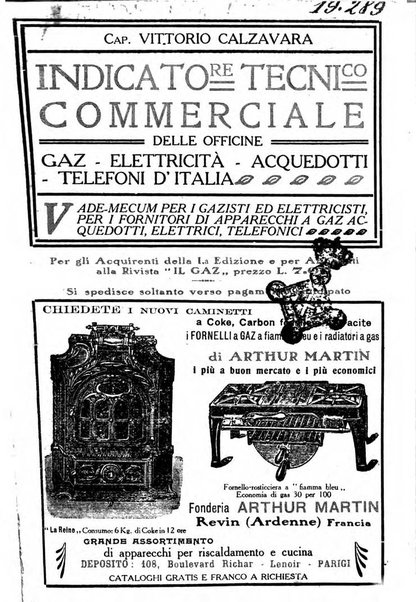 Indicatore tecnico commerciale delle Officine gas - elettricità - telefoni d'Italia