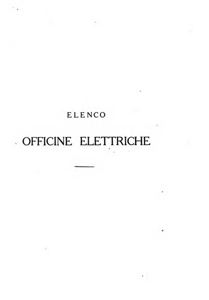 Indicatore tecnico commerciale delle Officine gas - elettricità - telefoni d'Italia