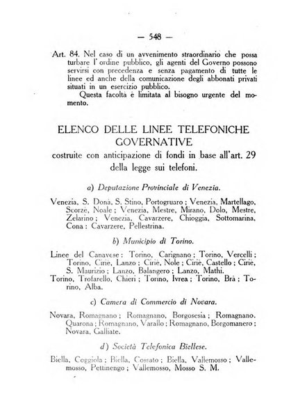 Indicatore tecnico commerciale delle Officine gas - elettricità - telefoni d'Italia