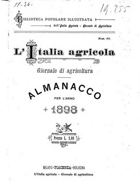 Almanacco del giornale di agricoltura L'Italia agricola