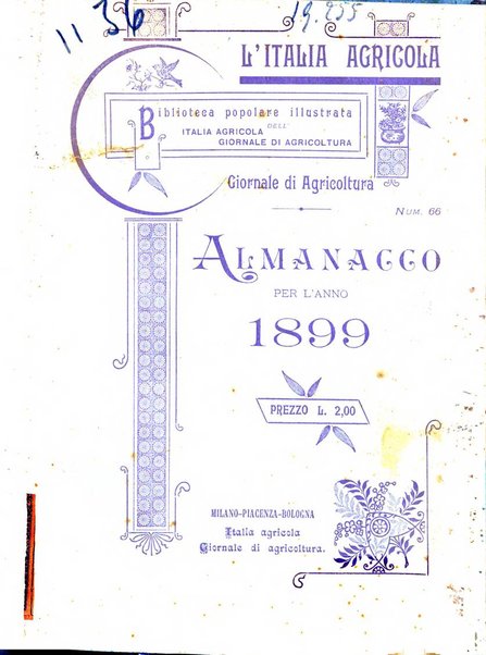 Almanacco del giornale di agricoltura L'Italia agricola