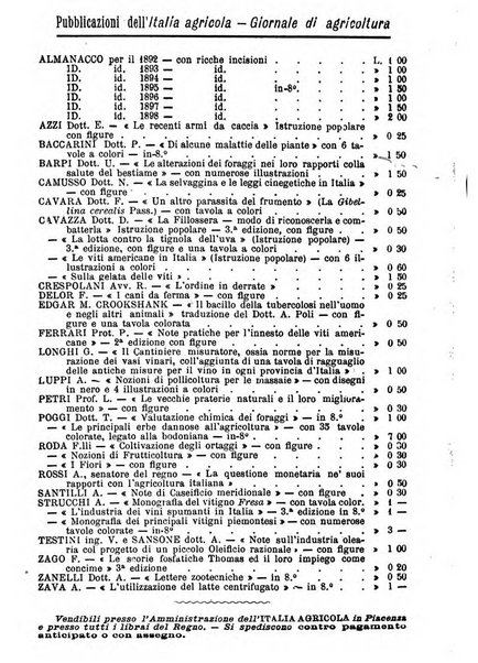 Almanacco del giornale di agricoltura L'Italia agricola