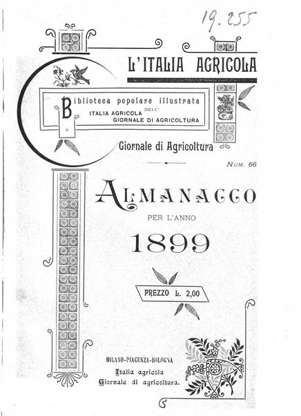 Almanacco del giornale di agricoltura L'Italia agricola