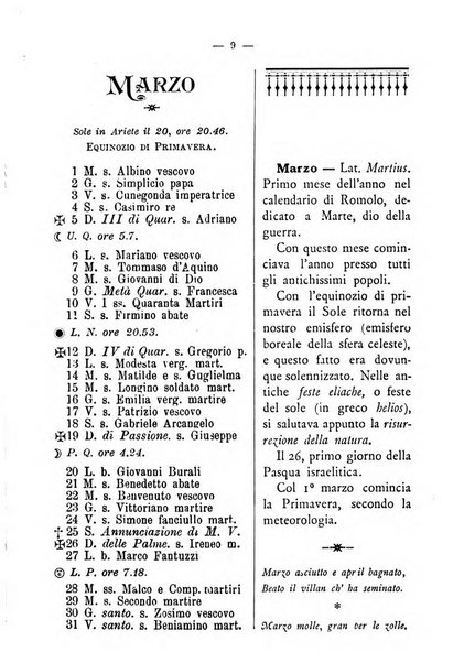 Almanacco del giornale di agricoltura L'Italia agricola