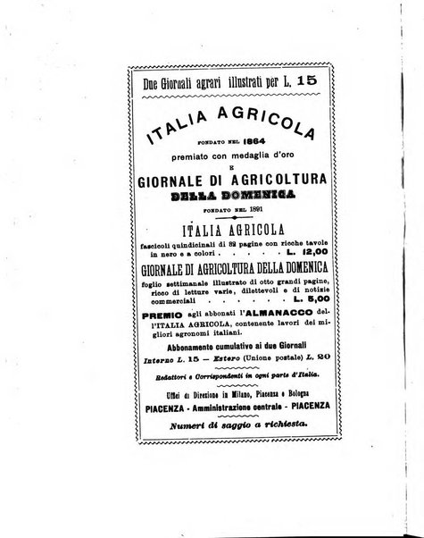 Almanacco del giornale di agricoltura L'Italia agricola