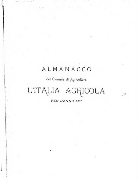 Almanacco del giornale di agricoltura L'Italia agricola