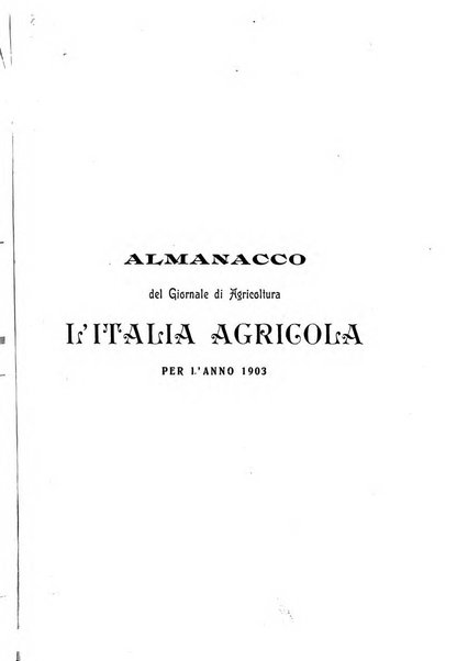 Almanacco del giornale di agricoltura L'Italia agricola