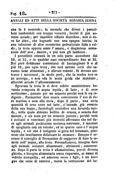 Società di Agricoltura Jesina. Annali ed Atti