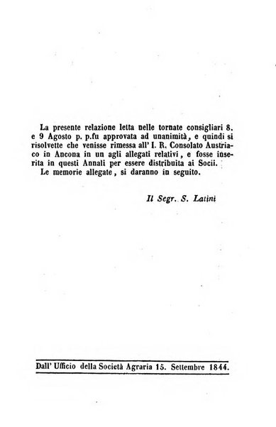 Società di Agricoltura Jesina. Annali ed Atti