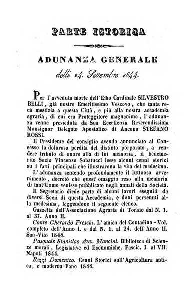 Società di Agricoltura Jesina. Annali ed Atti