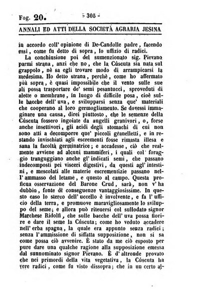 Società di Agricoltura Jesina. Annali ed Atti