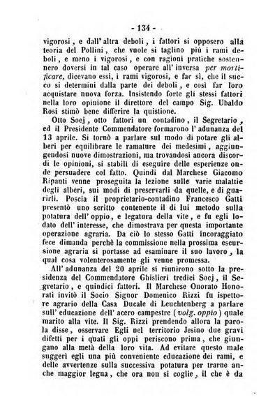 Società di Agricoltura Jesina. Annali ed Atti