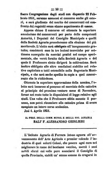 Società di Agricoltura Jesina. Annali ed Atti