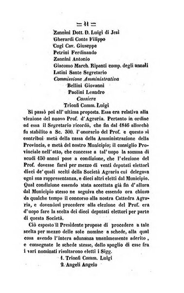 Società di Agricoltura Jesina. Annali ed Atti