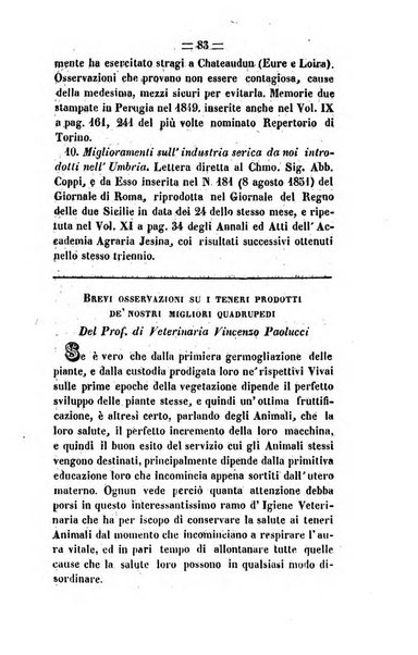 Società di Agricoltura Jesina. Annali ed Atti