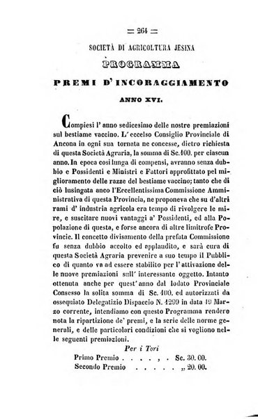 Società di Agricoltura Jesina. Annali ed Atti