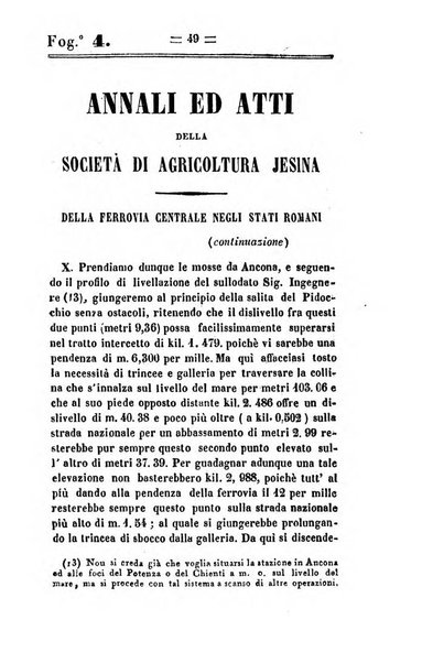 Società di Agricoltura Jesina. Annali ed Atti