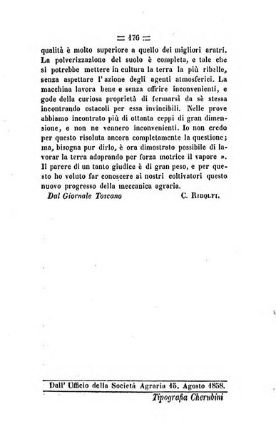 Società di Agricoltura Jesina. Annali ed Atti